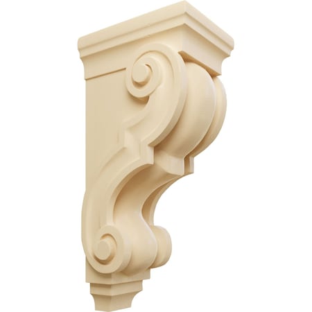 Ekena Millwork 5"W x 6 3/4"D x 14"H Large Traditional Wood Corbel, Maple CORW05X07X14TRMA
